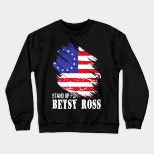 Betsy Ross Vistory 1776 American Flag Crewneck Sweatshirt